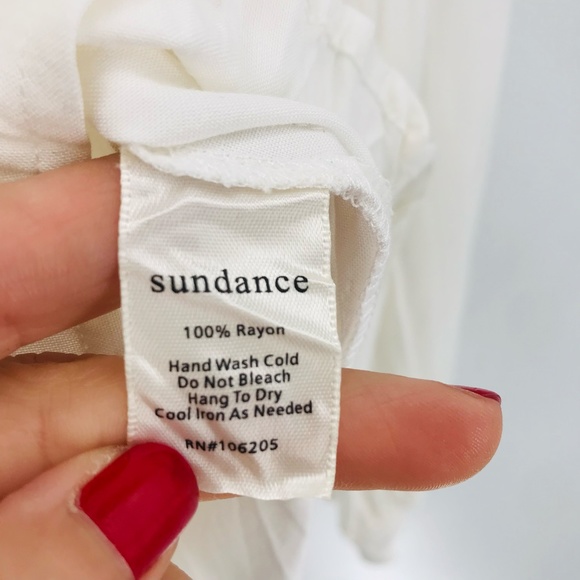 Sundance Long Sleeve Button Down White Size XS - Picture 5 of 8
